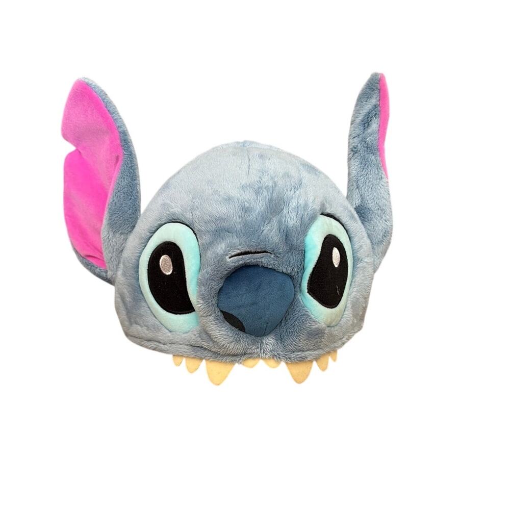 Disney Parks Lilo & Stitch Adult Size Adjustable Plush Cap Hat Ears One Size